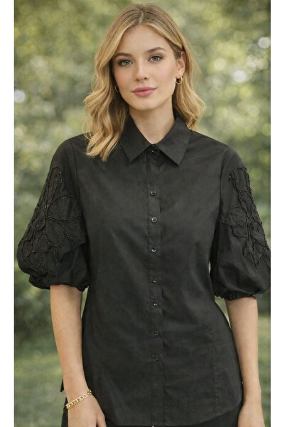 Serpil Exclusive Balloon Sleeve Women's Shirt