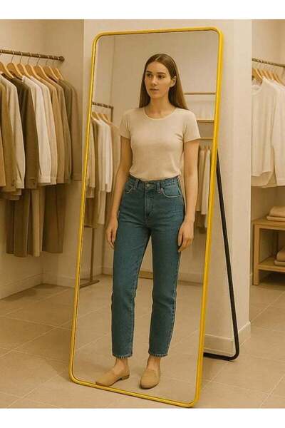 M SMART Elegant Design Mirror 160x50cm-full Length Mirror With Gold Metal Fra...