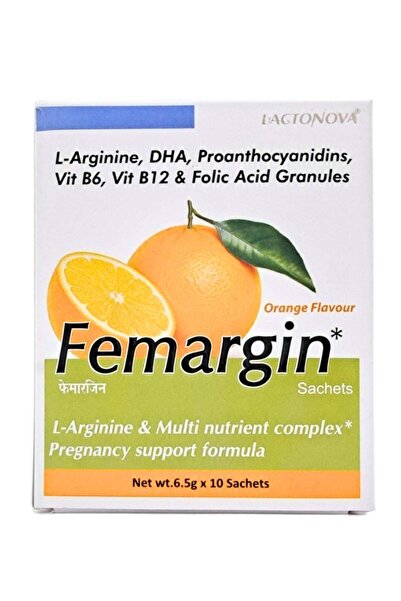 LACTONOVA أكياس فيمارجن بنكهة البرتقال 6.5 غرام × 10 أكياس