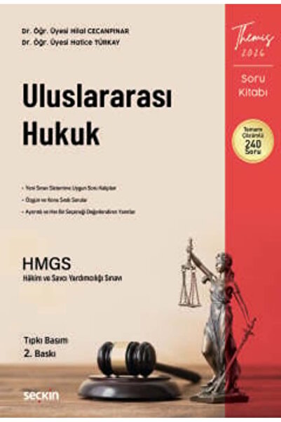 Seçkin Yayıncılık THEMIS - Uluslararası Hukuk Soru Kitabı Tıpkı Basım Dr. Öğr...