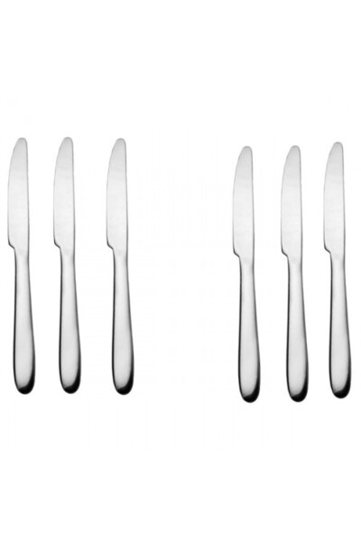 Culinaro Set of 6 large GRACY main knives, stainless steel