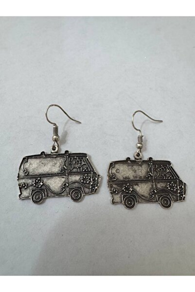Yuchicly Silver Color Dangle Daily Women's Earrings with Retro Caravan Minibu...
