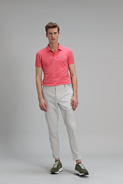 Lufian Ανδρικό μπλουζάκι Laon Sports Polo Σκούρο Ροζ