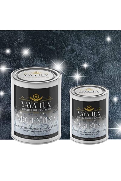 YaYa Color Pachet 2 L + 1 L Inclus, Vopsea Decorativa de Lux Argentina, Negru...