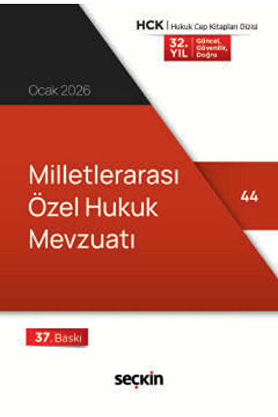 Seçkin Yayıncılık Milletlerarası Özel Hukuk Mevzuatı (Cep Kitabı) (Yayına Haz...