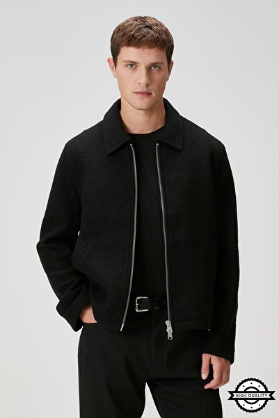 KOCCI ZRA Model Dört Mevsim Rahat Kesim Viral Erkek Kısa Kaşe Kaban Ceket Mont