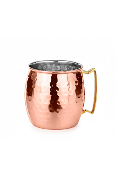 Culinaro Shot vodka tip halba cu relief din inox cu strat cupru 4,5x5,5cm 70ml