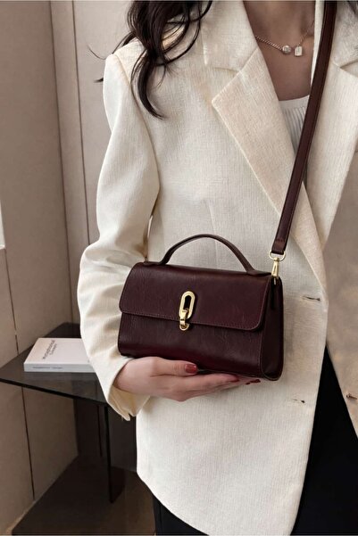 Yuka Atelier Rachel Vintage Buckle Detailed Crossbody Hand and Shoulder Bag