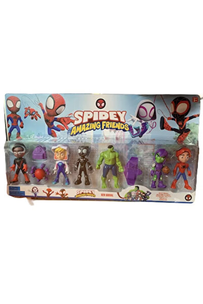 BimBimBo Set de 7 figurine Spider-Man, Spidey, 16 cm