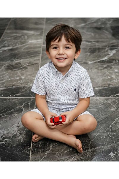 Pierre Cardin önden düğmeli şortlu takım