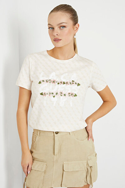 Guess L.A. Tricou cu logo pentru femei Regular Fit