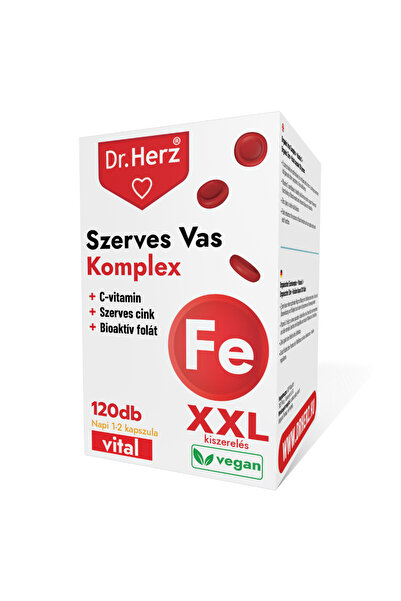 Dr Herz Capsules Iron + vitamin C + zinc + folic acid 120 pcs