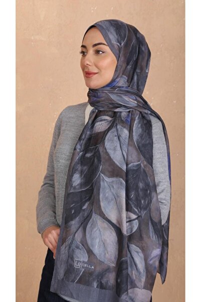 locella Desenli Kraş Şal Antrasit