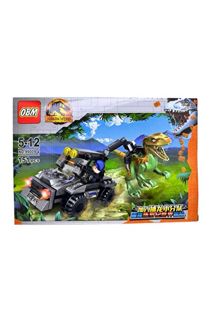 JPT Set de construcție Jurassic World cu dinozauri și vehicule