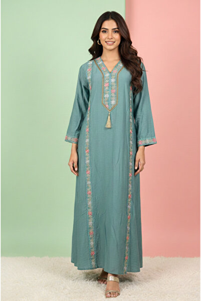 MQ جلابية نسائية بتصميم قطعة واحدة