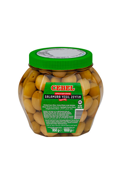 Cebel Yeşil Zeytin Salamura 950 Gr Pet 4XL (141-160 Kalibre)