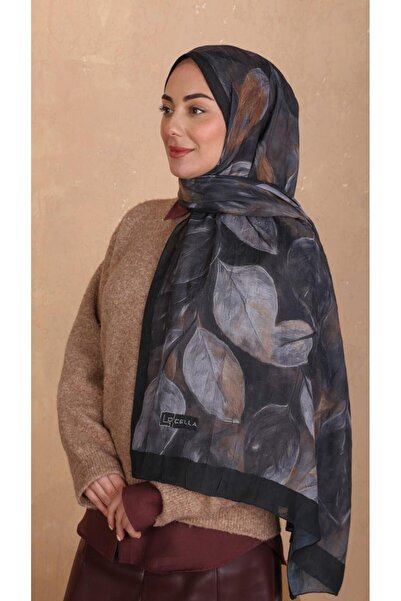 locella Desenli Kraş Şal Siyah