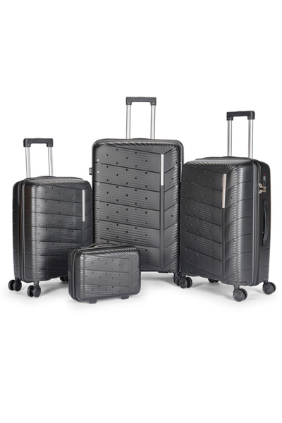 LİMRA A set of 4 wheeled luggage bags with a sturdy and durable design, made ...