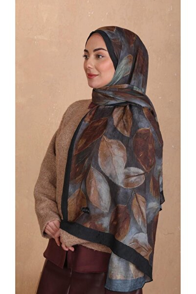 locella Desenli Kraş Şal Siyah Taba