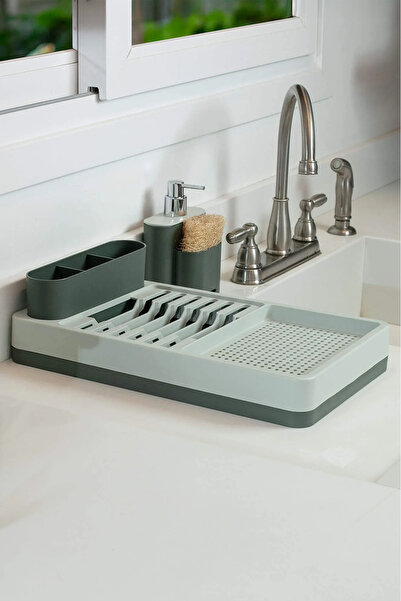 Mutfak Köşesi Aqualis Çok Bölmeli Tezgah Üstü Bulaşıklık & Tabaklık | Su Topl...