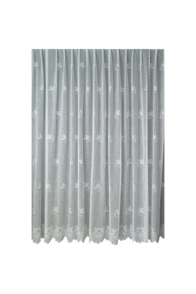 TREI STEJARI Easter curtain, model 4036, white, 250 cm x 150 H