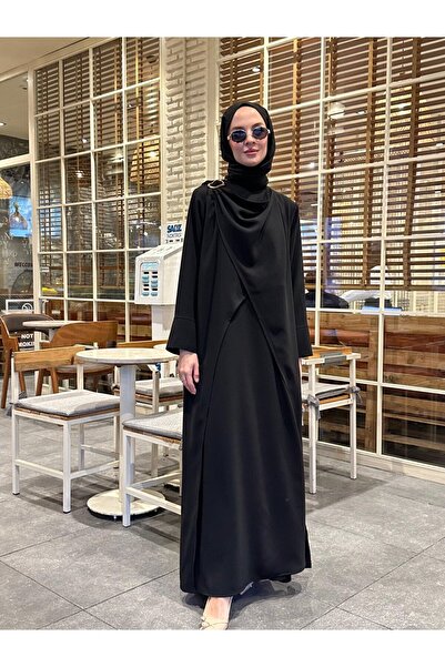 NS Moda Hijab Nur Dress Black-Model 566