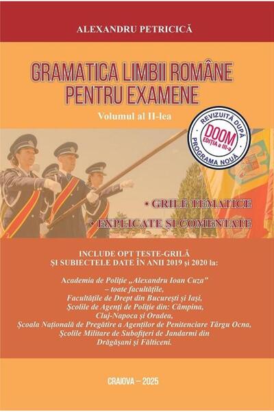 Editura Craiova Gramatica limbii romane pentru examene. Volumul II