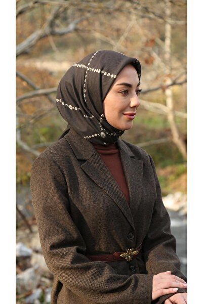 locella Soft Pamuk Eşarp Kahve