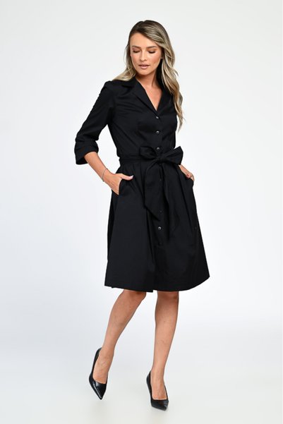 Giorgal Rochie elegantă neagră de birou CAMELIA