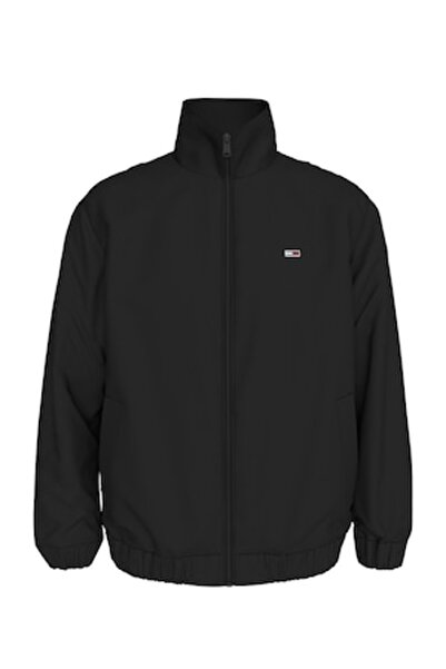 Tommy Jeans Wind Resistant Relaxed Fit Jacket, Black
