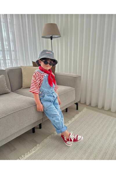 Karaniko Kids New Season Unisex Children's Denim Salopet