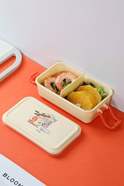 Disney Zootropolis Lisanslı Retro Yemek Kabı 500 ml(Bej)