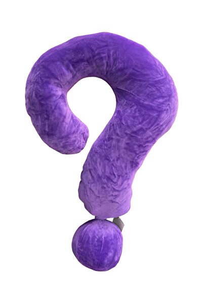 JPT Μαξιλάρι με μωβ ερωτηματικό - Διακοσμητικό δώρο 60 εκ.