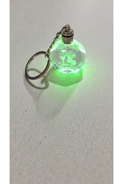 FAMEMUS ACCESSORY سلسلة مفاتيح مضيئة خاصة لعيد الحب بعبارة 'أحبك' مزدوجة