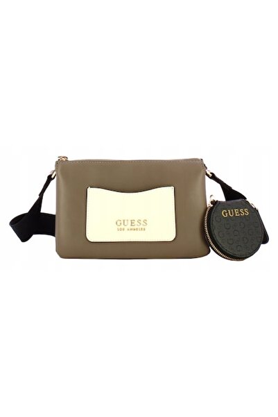 Guess Women's Small Brown Shoulder Bag with Zipper