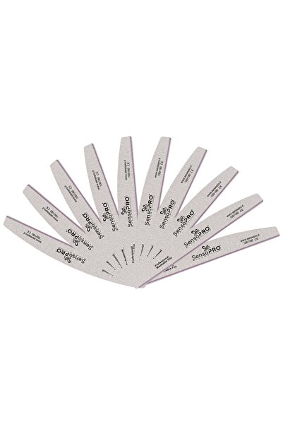 SensoPRO Milano Set de 10 pile de unghii Half Moon, granulație 100/180 -