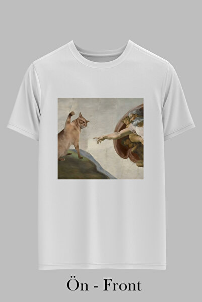 OXVİN Do Not The Cat - Baskılı Regular T-shirt/Tişört