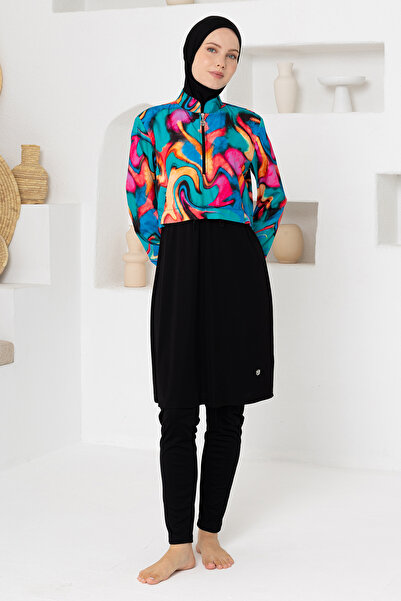 ROZAMAY Μακρυμάνικο μαγιό χιτζάμπ Grace Parachute Lycra 3402