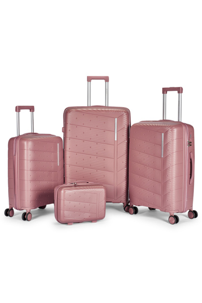 LİMRA A set of 4 wheeled luggage bags with a sturdy and durable design, made ...