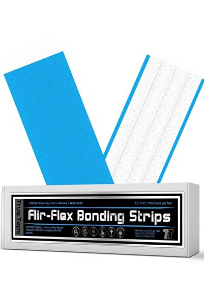 True Tape Air-Flex Bonding Adhesive Protez Saç Bandı Delikli 3" X 12" (7,5 Cm...