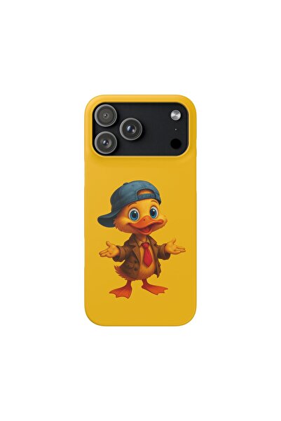 CaseHub غطاء حماية لهاتف iPhone 17 PRO بتصميم Mr. Quack اللطيف على شكل بطة مط...