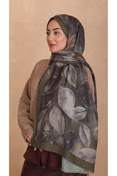 locella Desenli Kraş Şal Yeşil