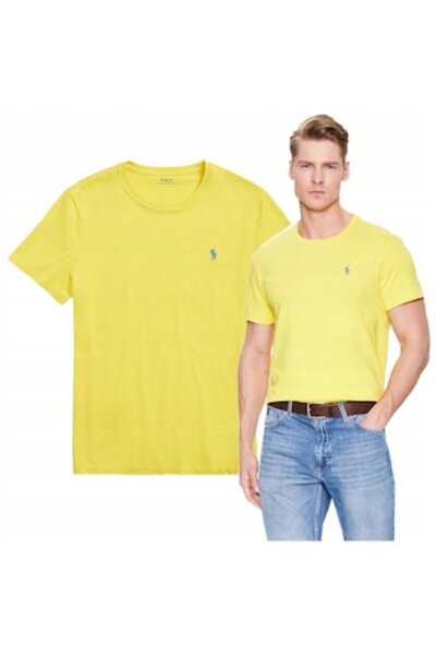 Ralph Lauren Men's T-Shirt, Cotton, Yellow