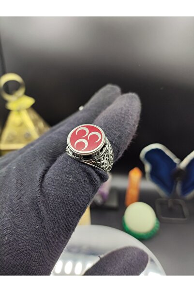 BİRİNCİHANE Erkek 3 Hilal Motifli 925 Ayar Gümüş Yüzük – El İşçiliği, 10 Gram...