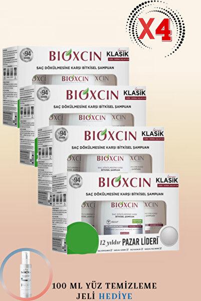 Bioxcin Genesis Şampuan Kuru/Normal Saçlar 300ml 3'lü Kutu 4 ADET + 100ml Yüz...