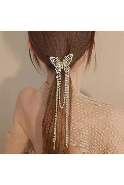Tudivanyu Aksesuar Cataramă cu închizătoare în formă de fluture, cu perle sus...