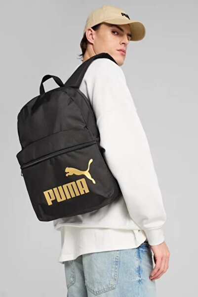 Puma Phase Unisex 22 L Siayh Backpack Osfa Black - Gold 09116403