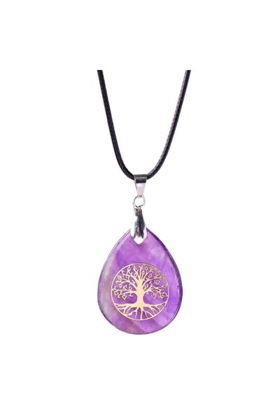 OEM Crystal Pendant | Tree of Life | Amethyst & Gold