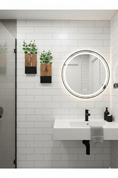 DDTREND 2'li Ahşap Çiçeklik Mutfak Banyo Yapay Çiçek Balkon Kış Bahçesi Ev He...