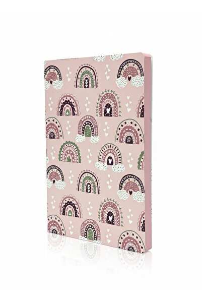 Lizy Patterned Notebook - 15X21Cm - with Color Page Edges